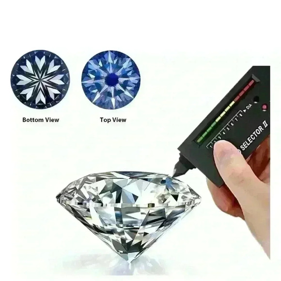 MOISSANITE 2 CARAT ROUND STONE NECKLACE WITH HALO GRA CERTIFIED - Picture 5 of 8